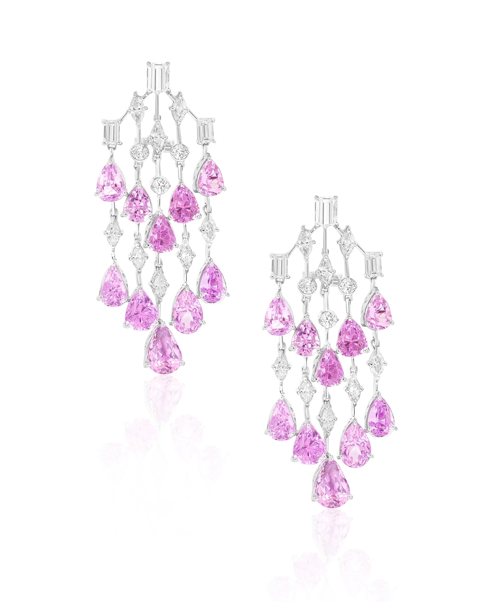 Kunzite Waterfall Earrings