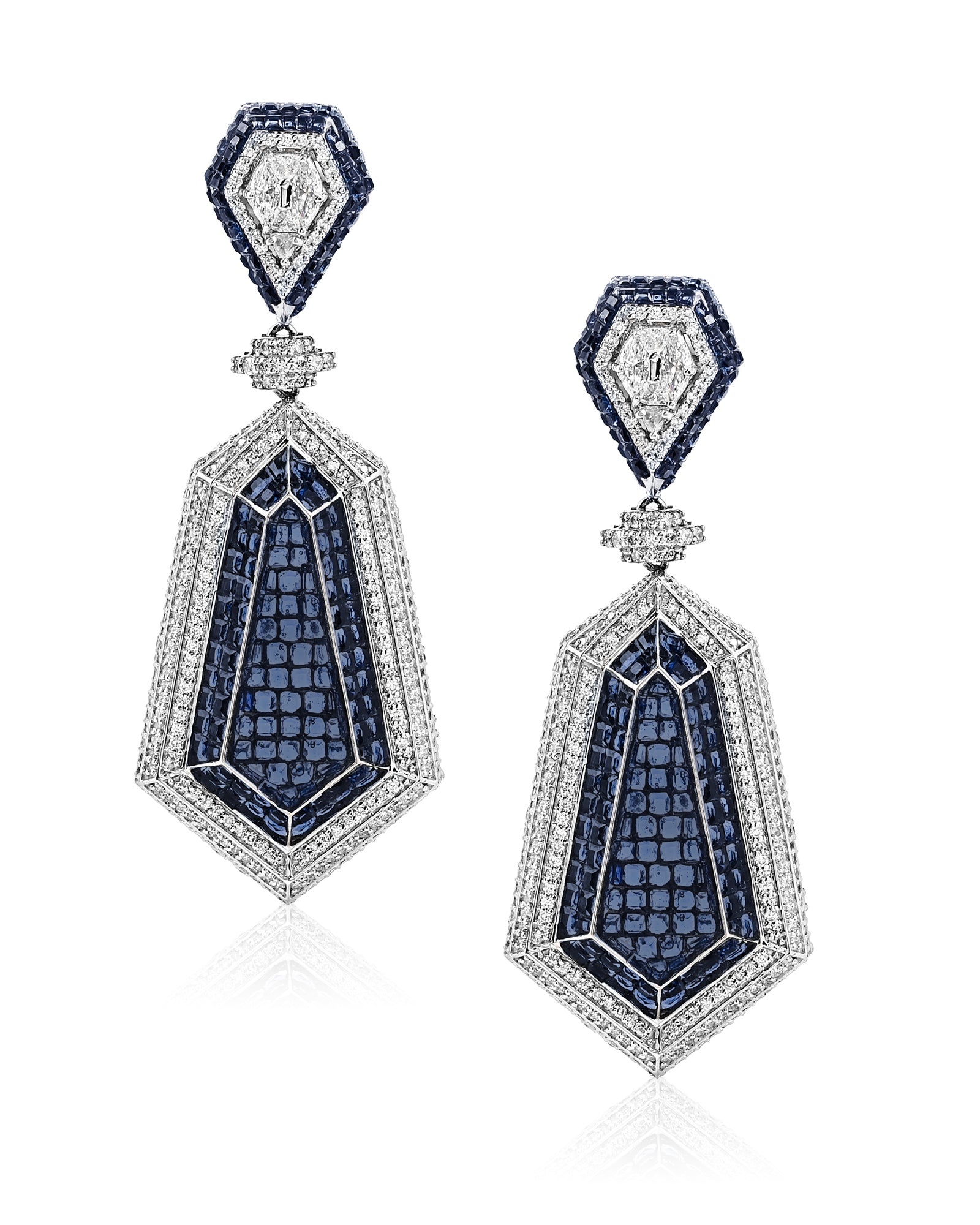 Shield - It Earrings ( Blue )