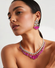 Ruby Waterfall Necklace