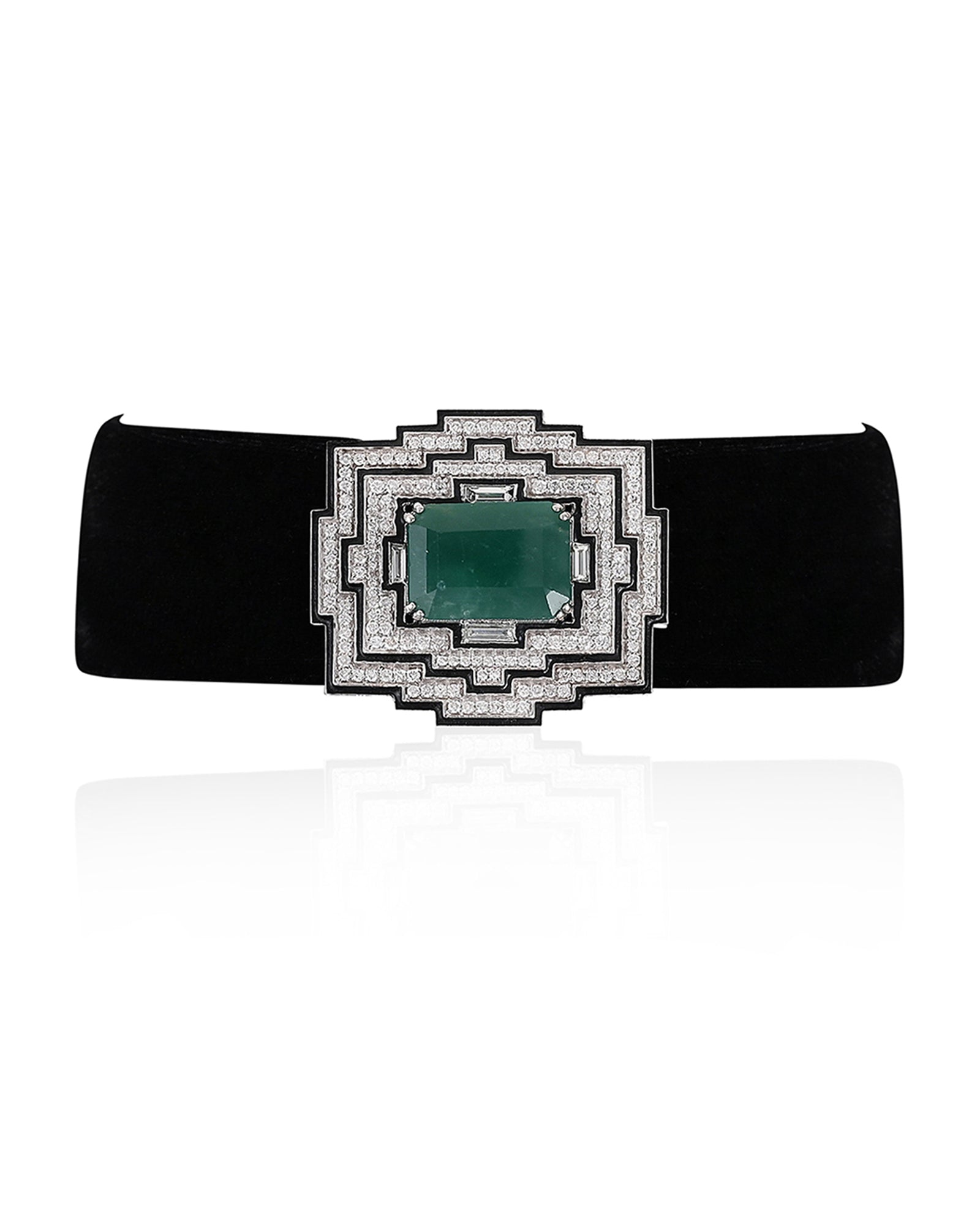 Emerald Plush Choker