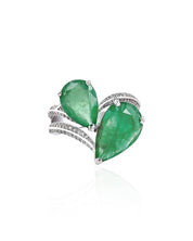 Emerald Times Two Ring