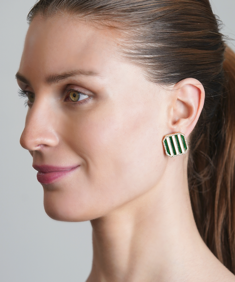 Adventure Awaits Earrings (Green) | AMARIS JEWELS | Fine Jewelry 