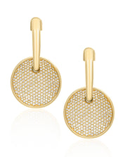 Drop Disc Earrings