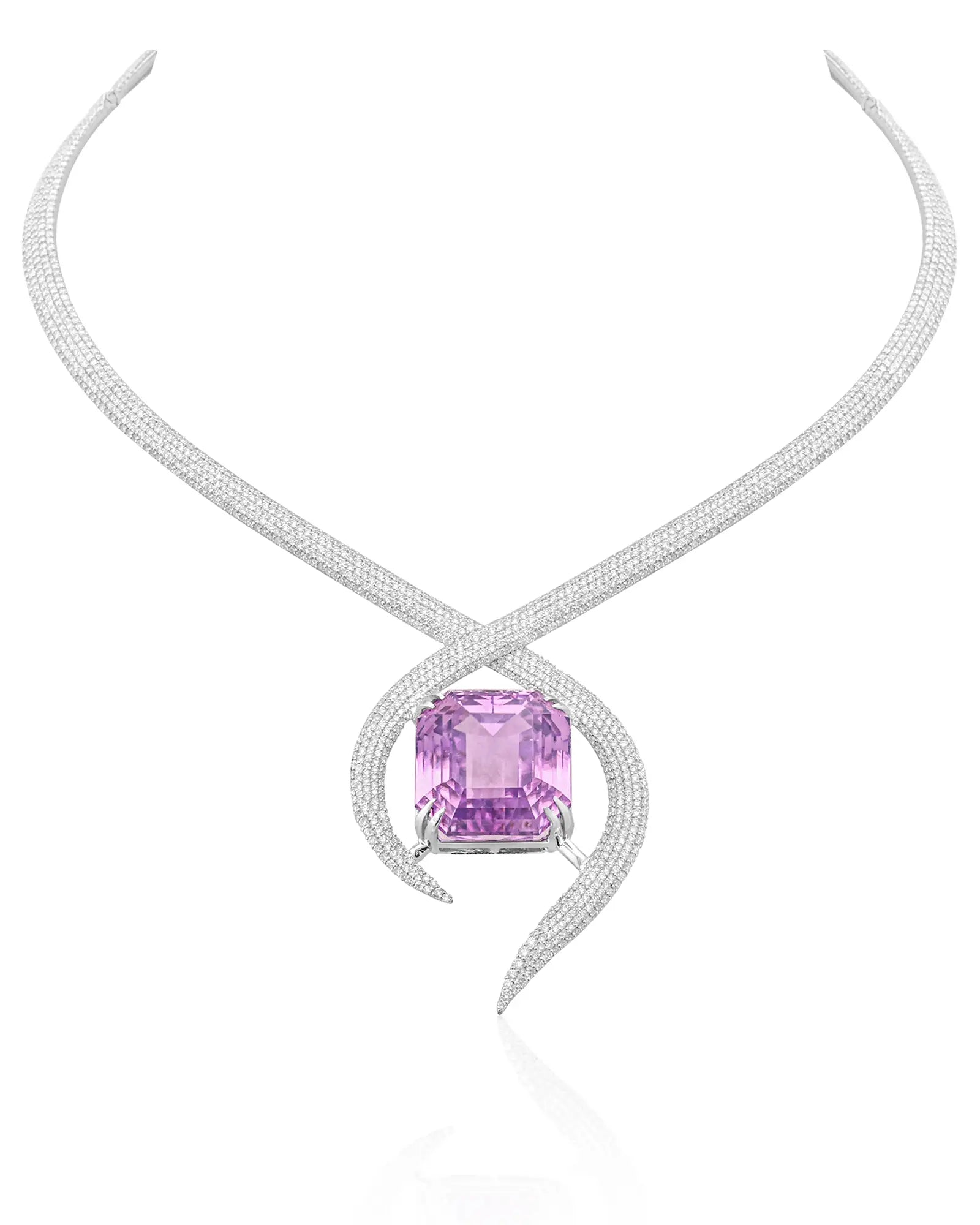 Kunzite Tangle Necklace