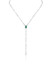Emerald Core Lariat Necklace