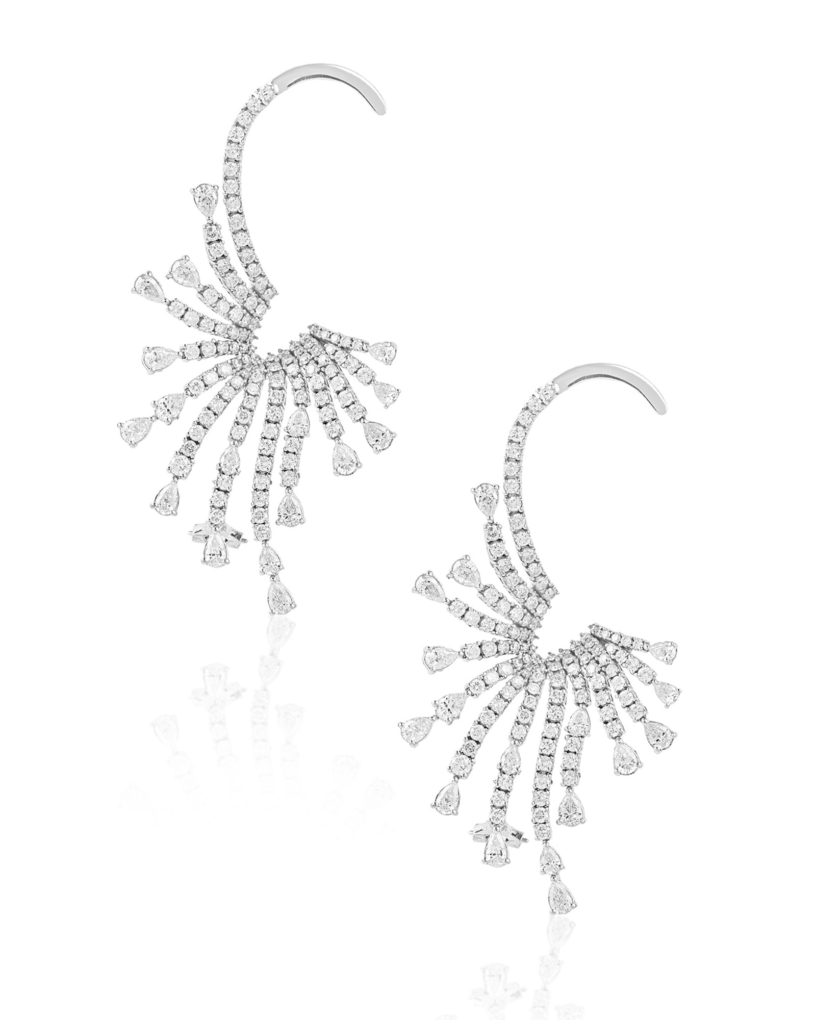 Starburst Diamond Ear Cuffs