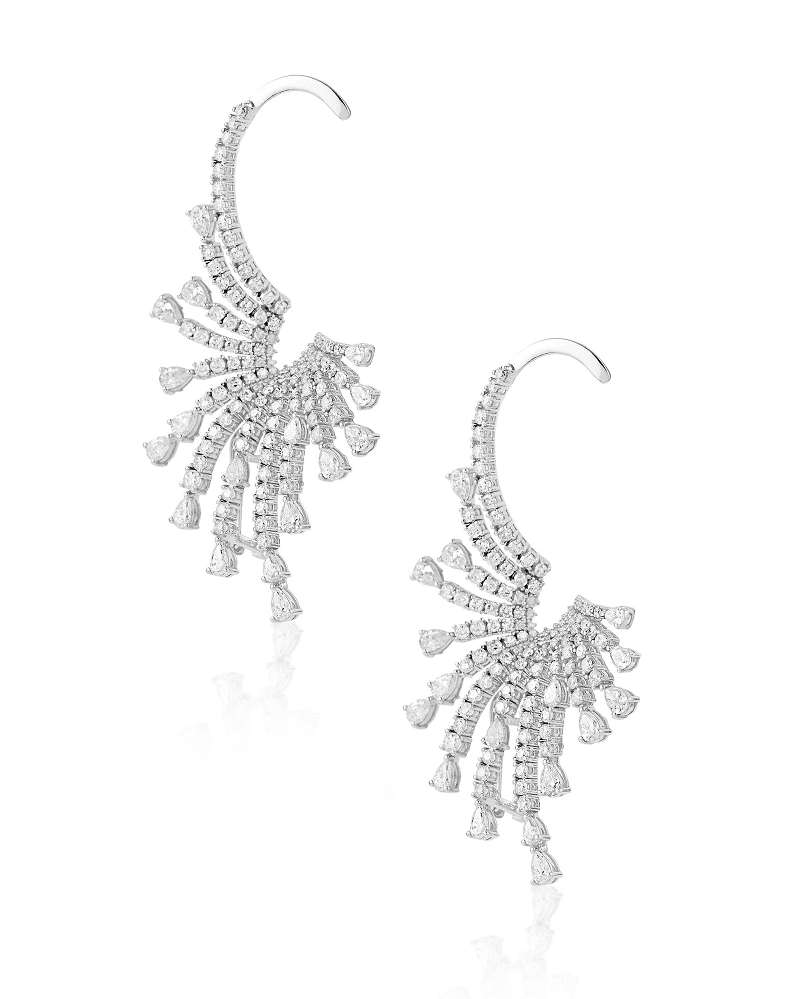 Starburst Diamond Ear Cuffs
