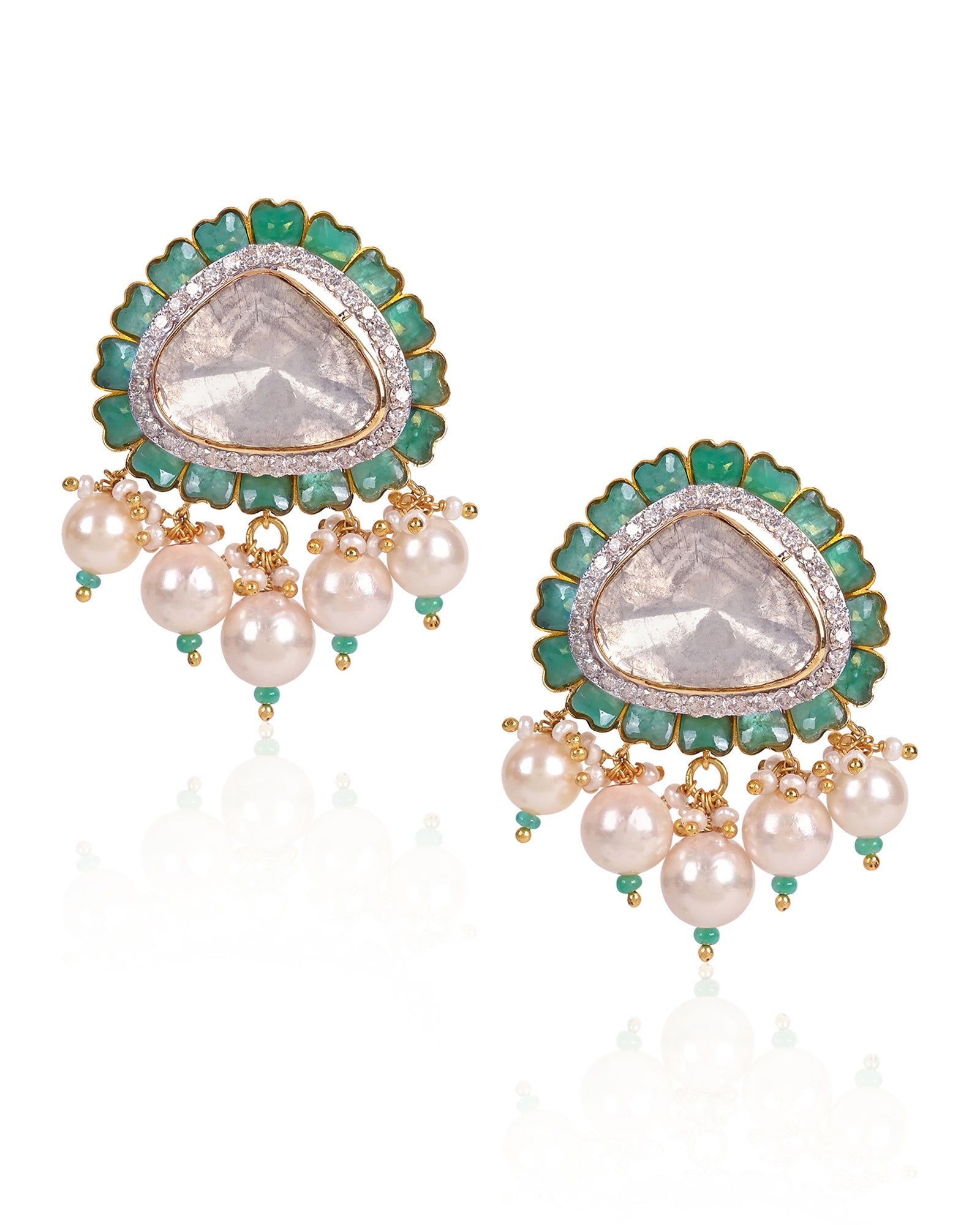 Zoya Emerald earrings