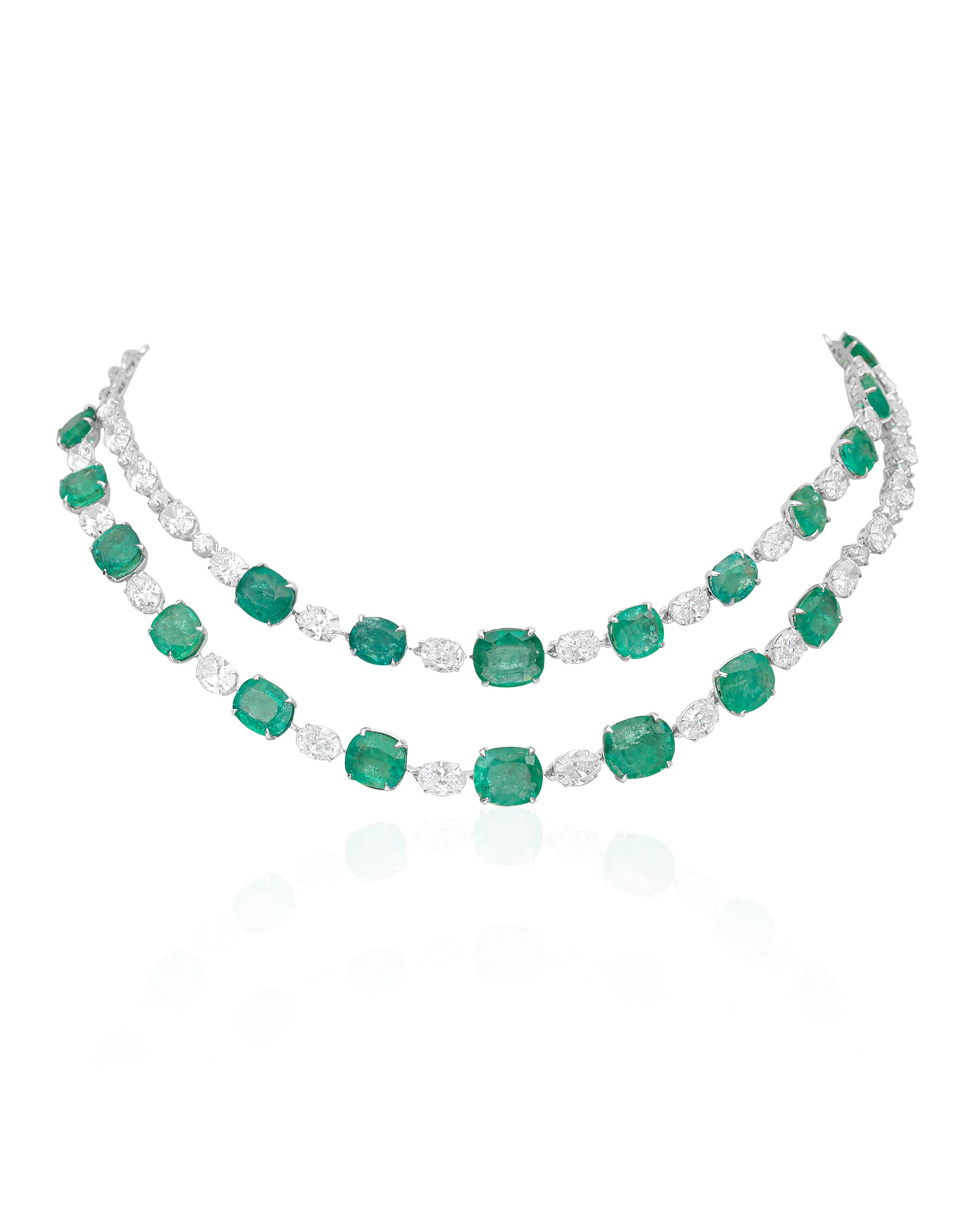 Double Dose Emerald Necklace
