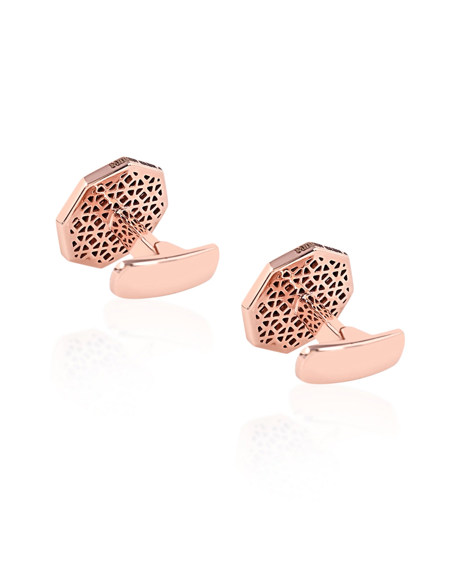 New Moon cufflinks- Rose Gold
