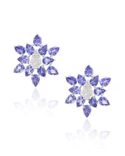 Tanzanite Star Earrings