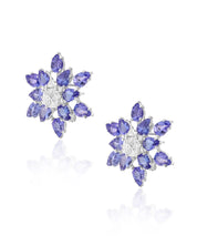 Tanzanite Star Earrings