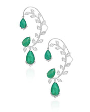 Emerald Drip Earcuffs