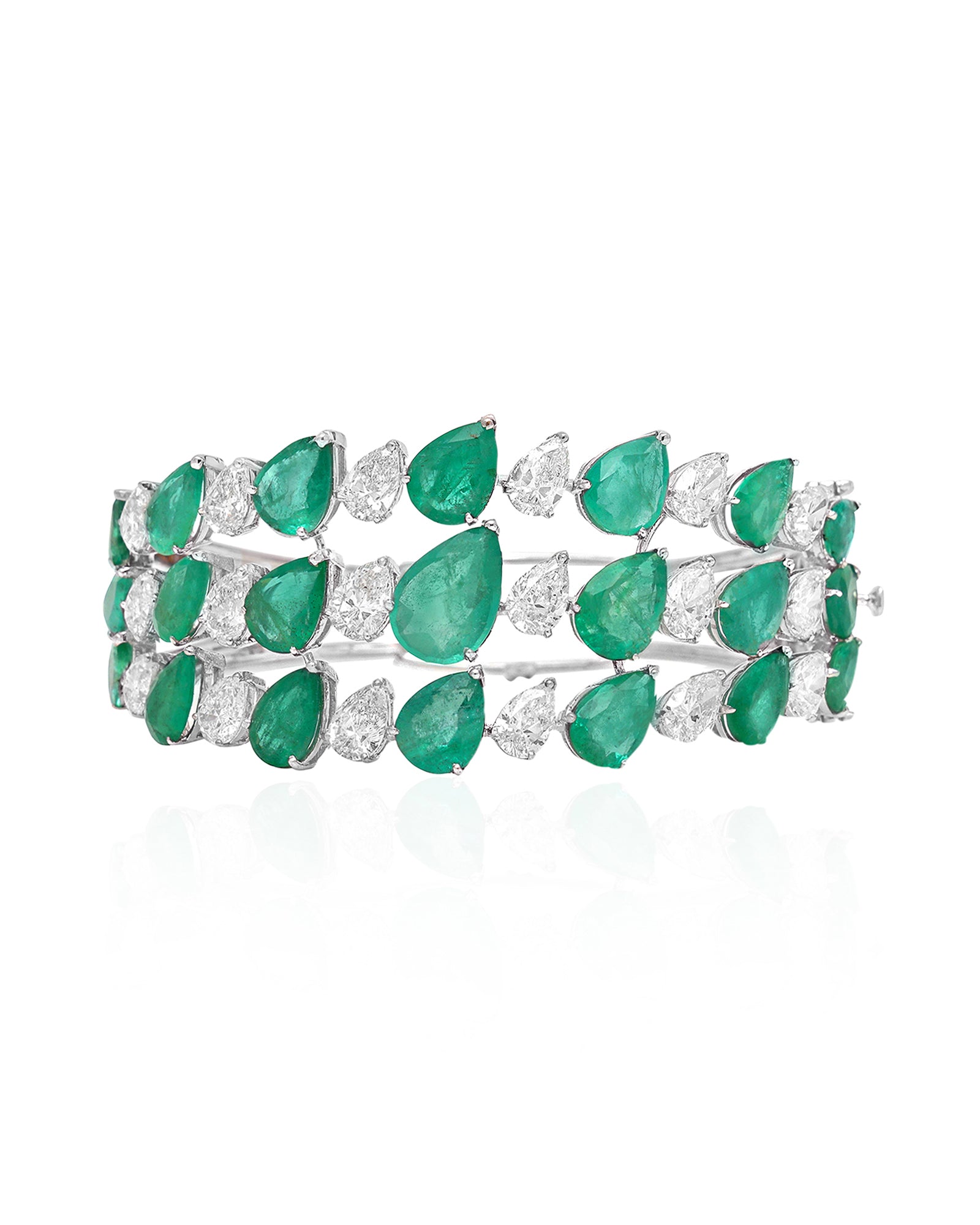 Emerald Raindrop Cuff
