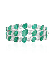 Emerald Raindrop Cuff