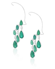 Emerald Drip Earrings