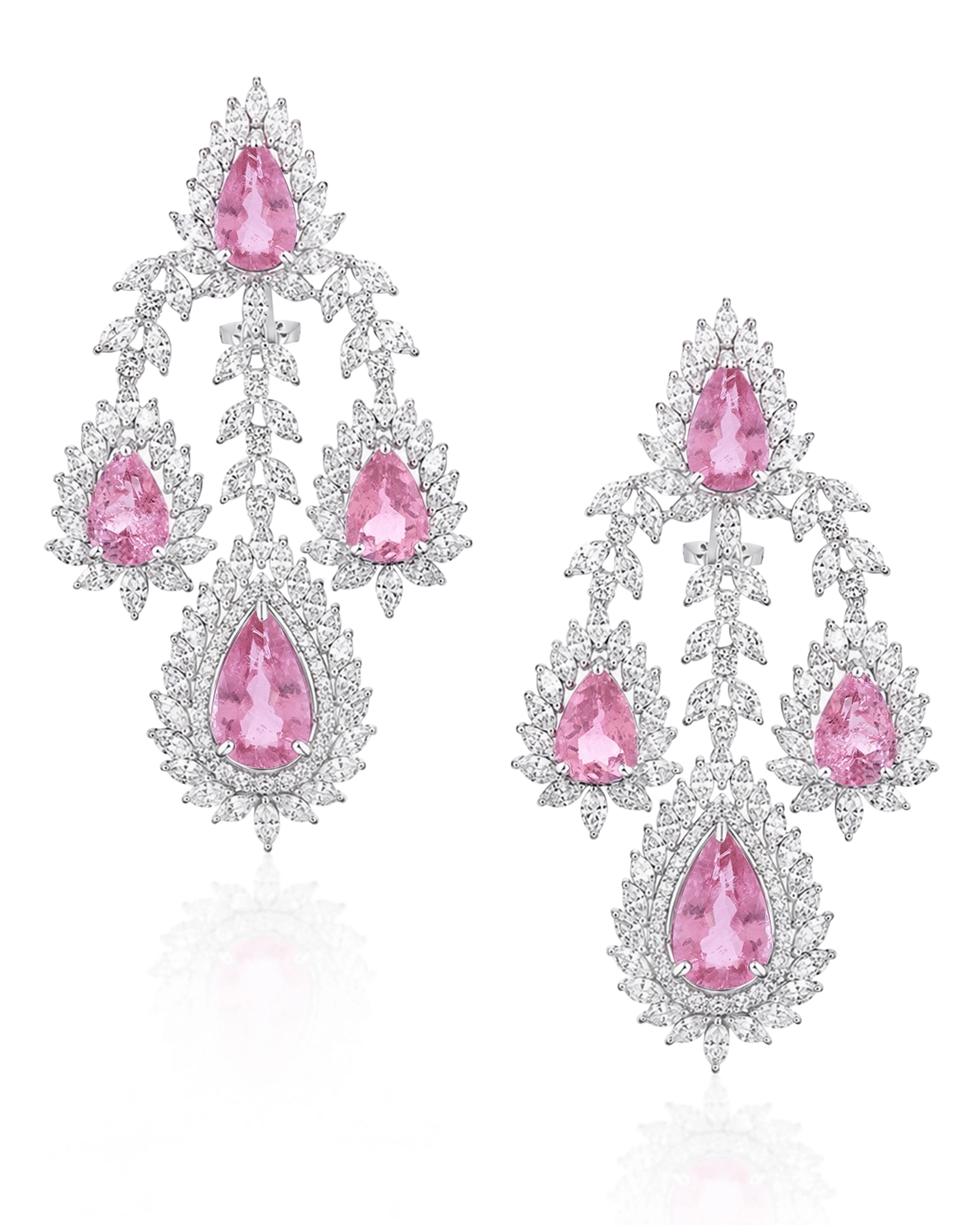 Blush Cascade Earrings