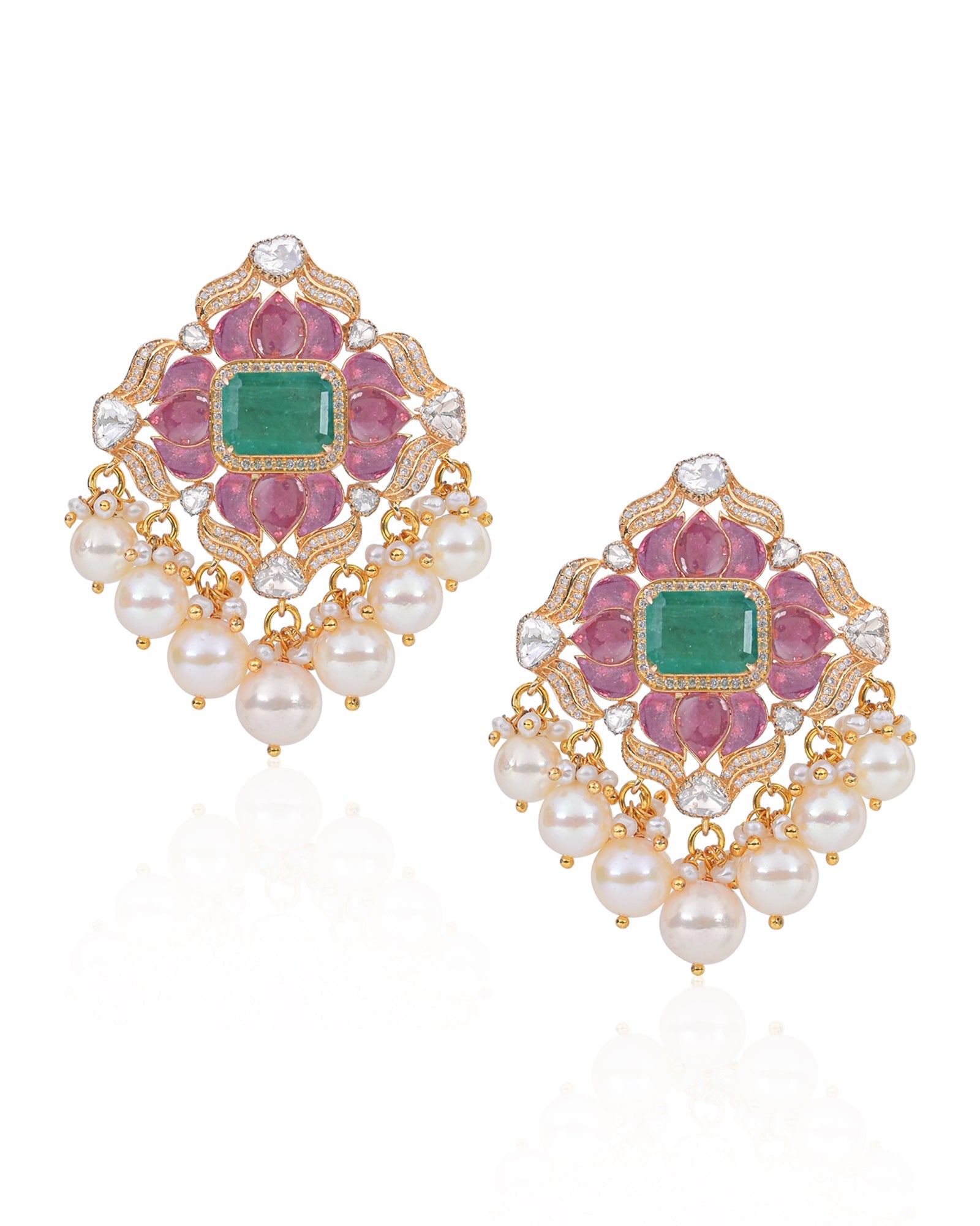 Mahreen Lotus Earrings