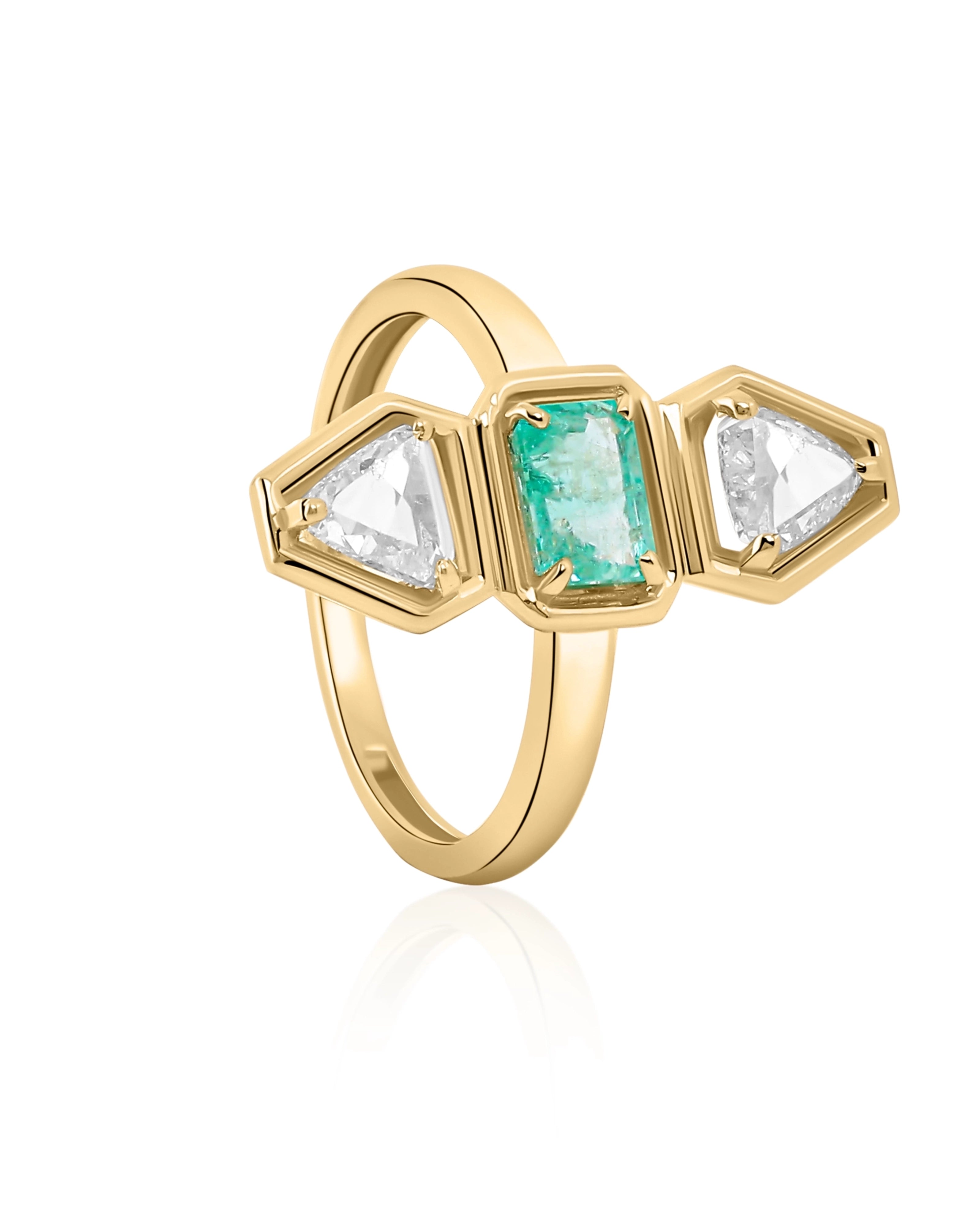 Pause Emerald Ring