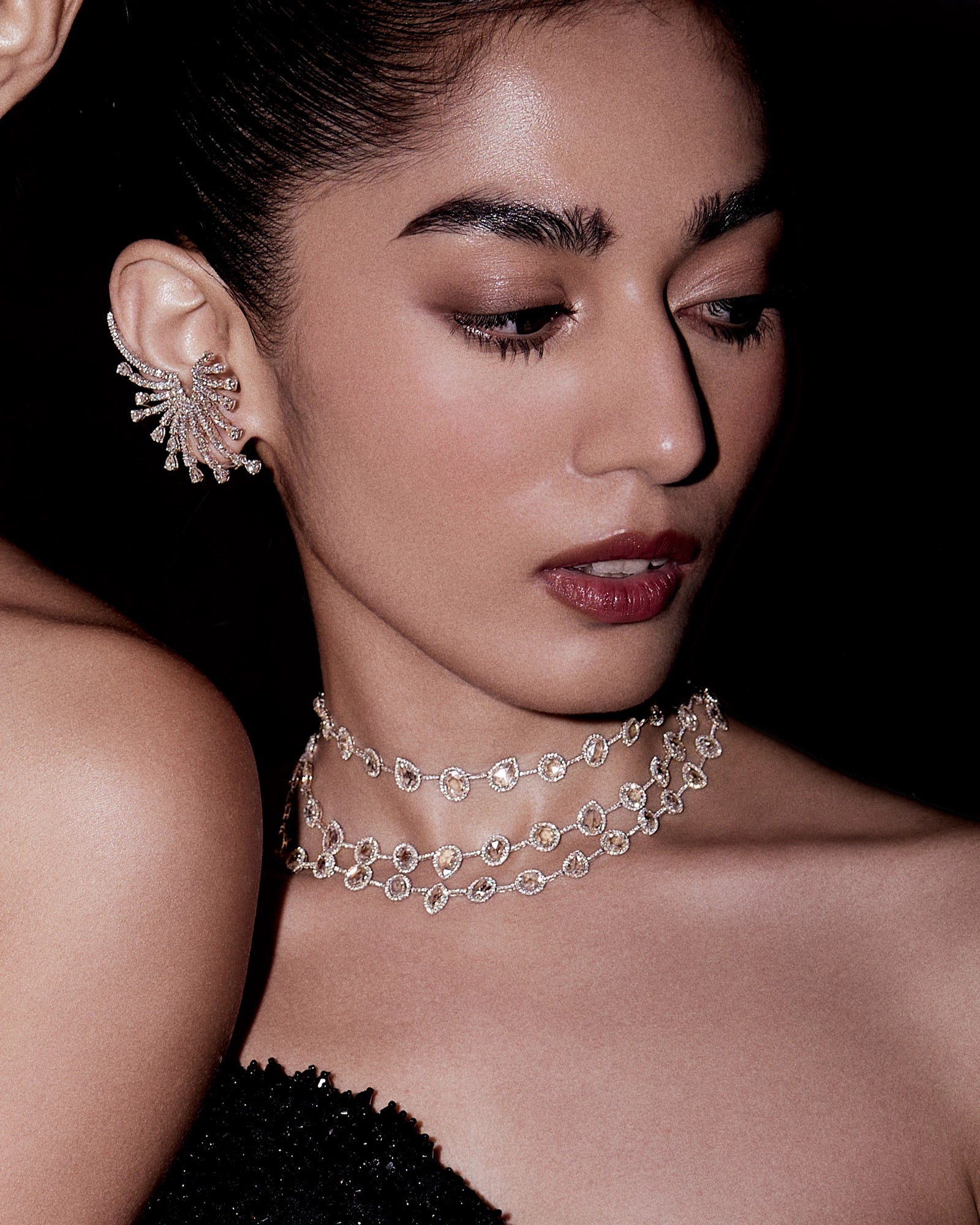 Starburst Diamond Ear Cuffs