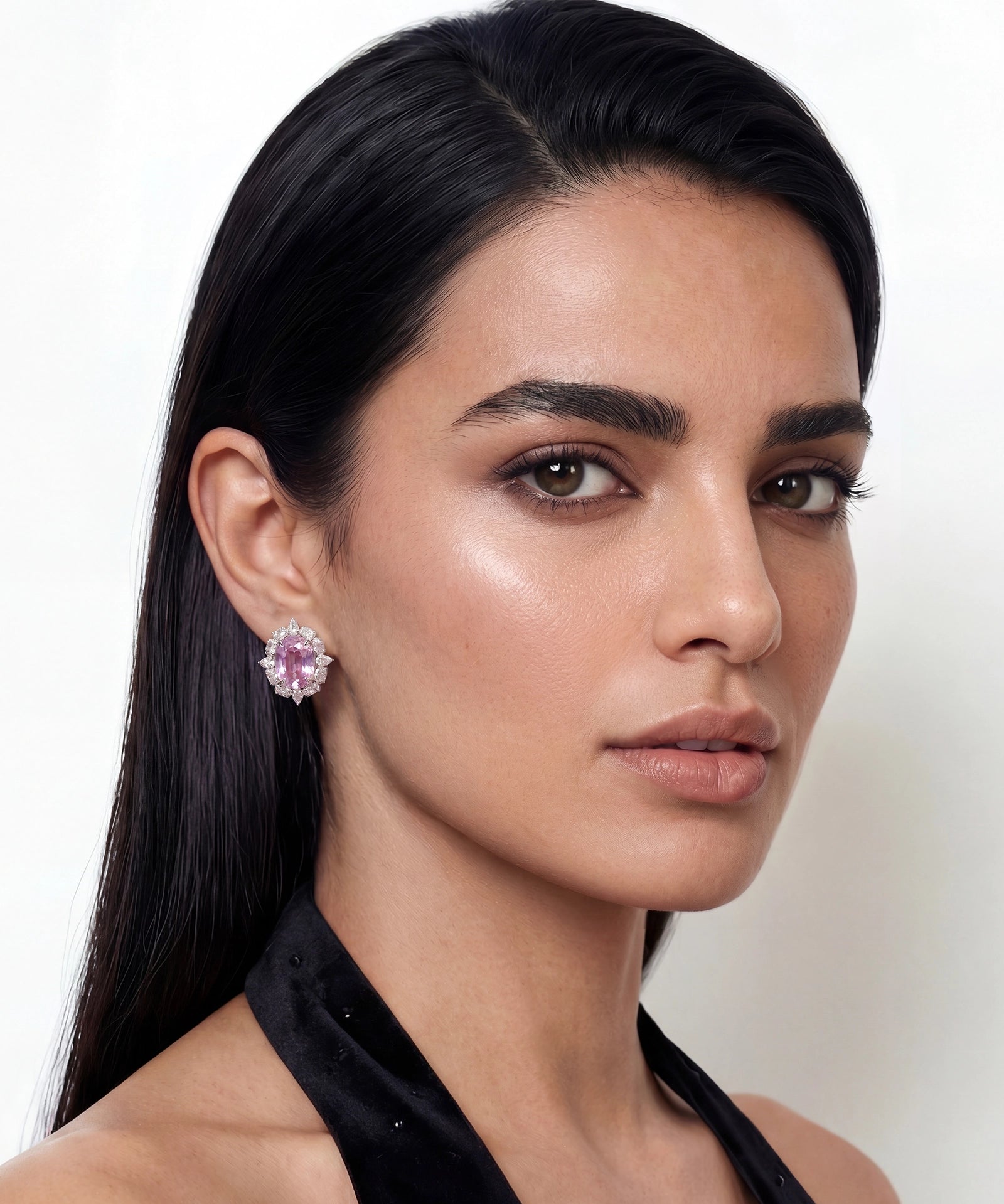 Aveline Kunzite Studs | AMARIS JEWELS | Fine Jewelry 