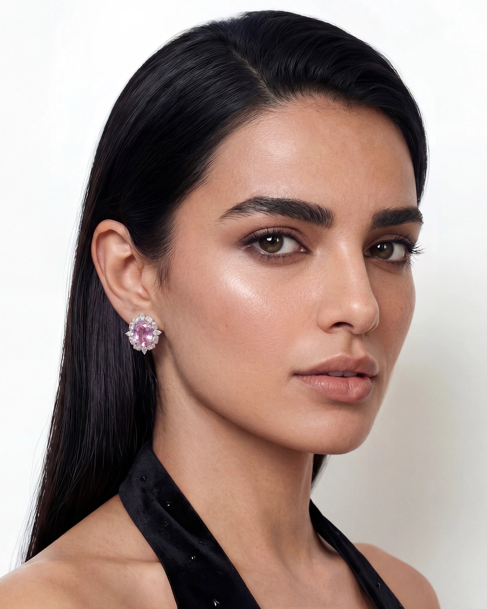 Aveline Kunzite Studs | AMARIS JEWELS | Fine Jewelry 
