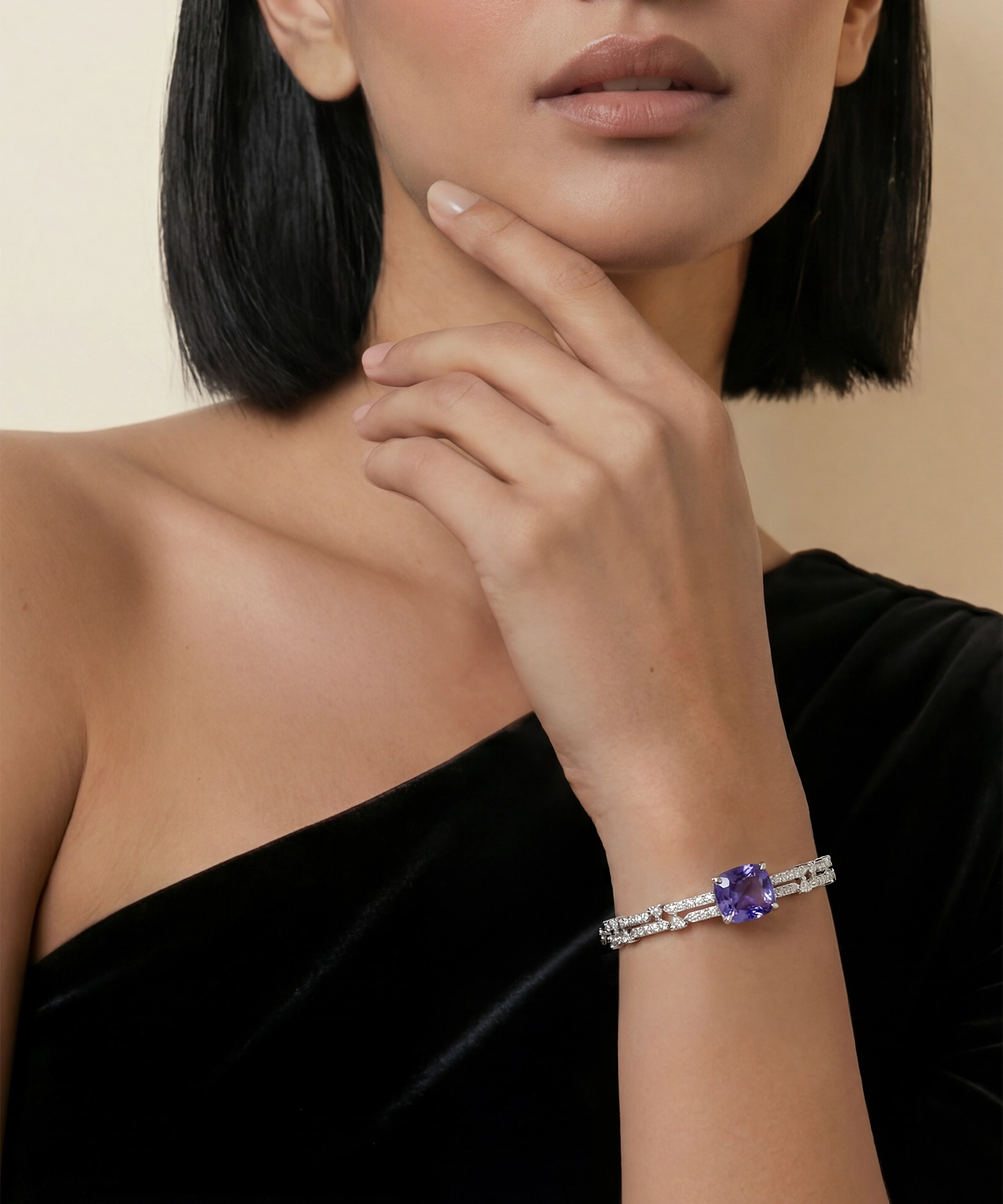 BAJ0420-TanzaniteTwinLineBracelet.webp