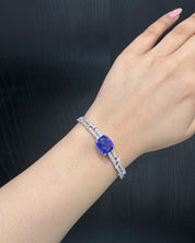 Tanzanite Twin Line Bracelet