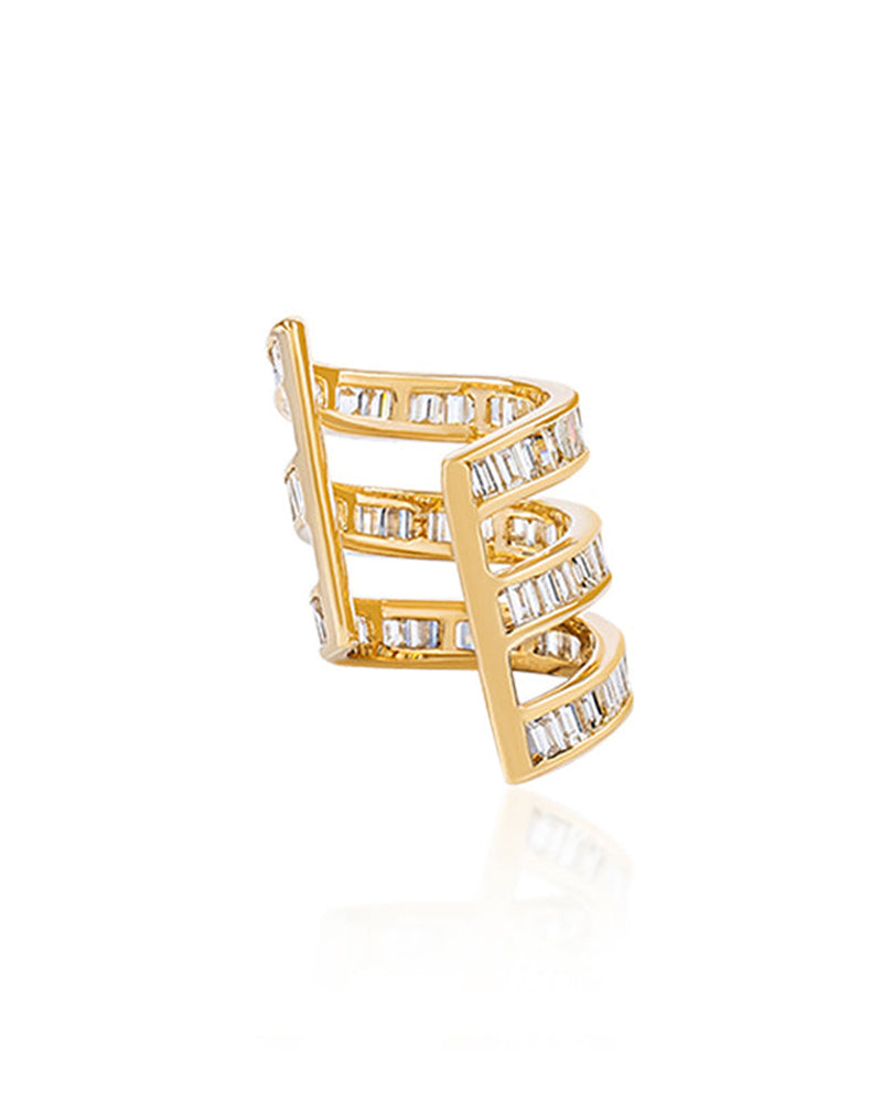 Baguette Blaze Earcuff | AMARIS JEWELS | Fine Jewelry 