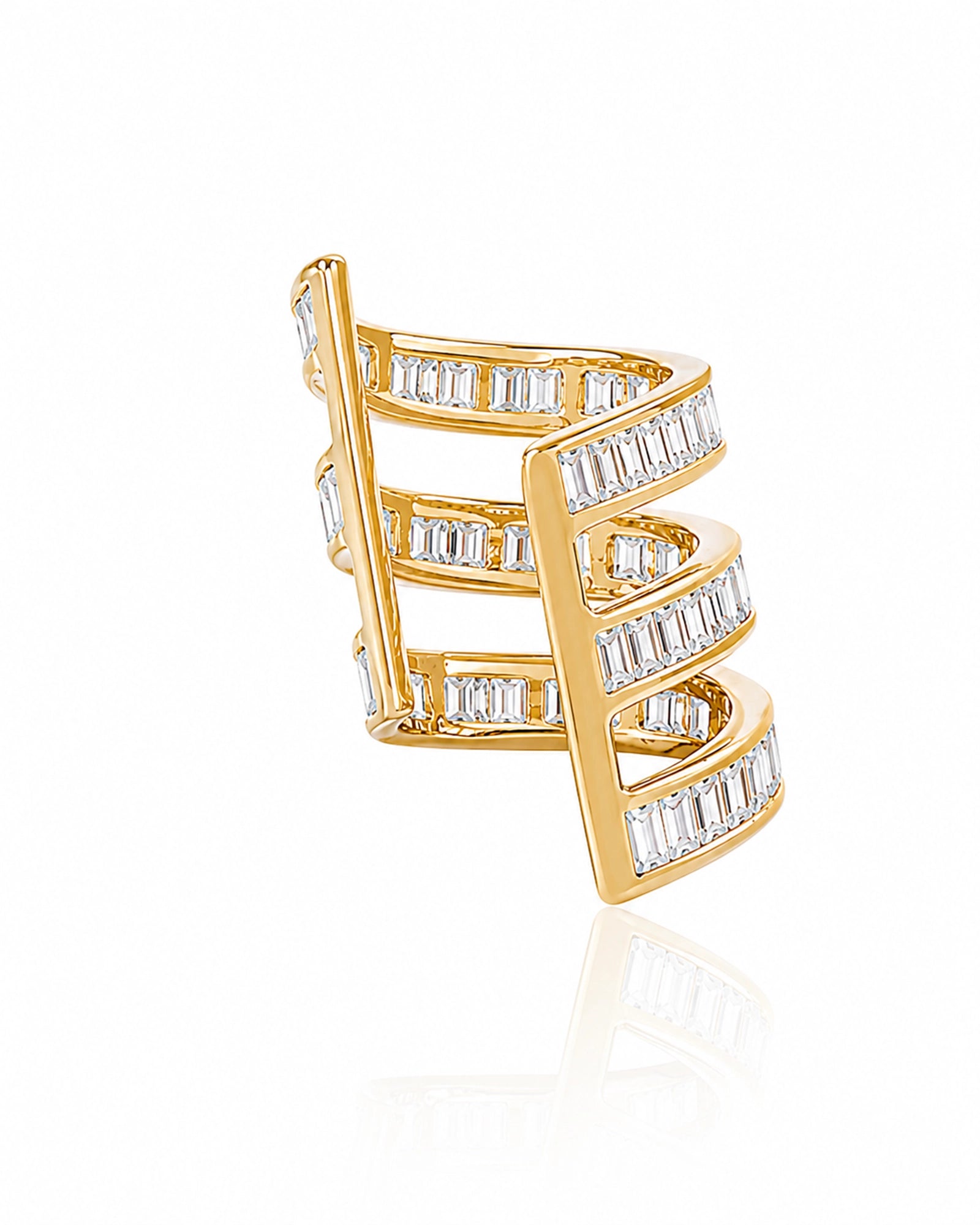 Baguette Blaze Earcuff | AMARIS JEWELS | Fine Jewelry 