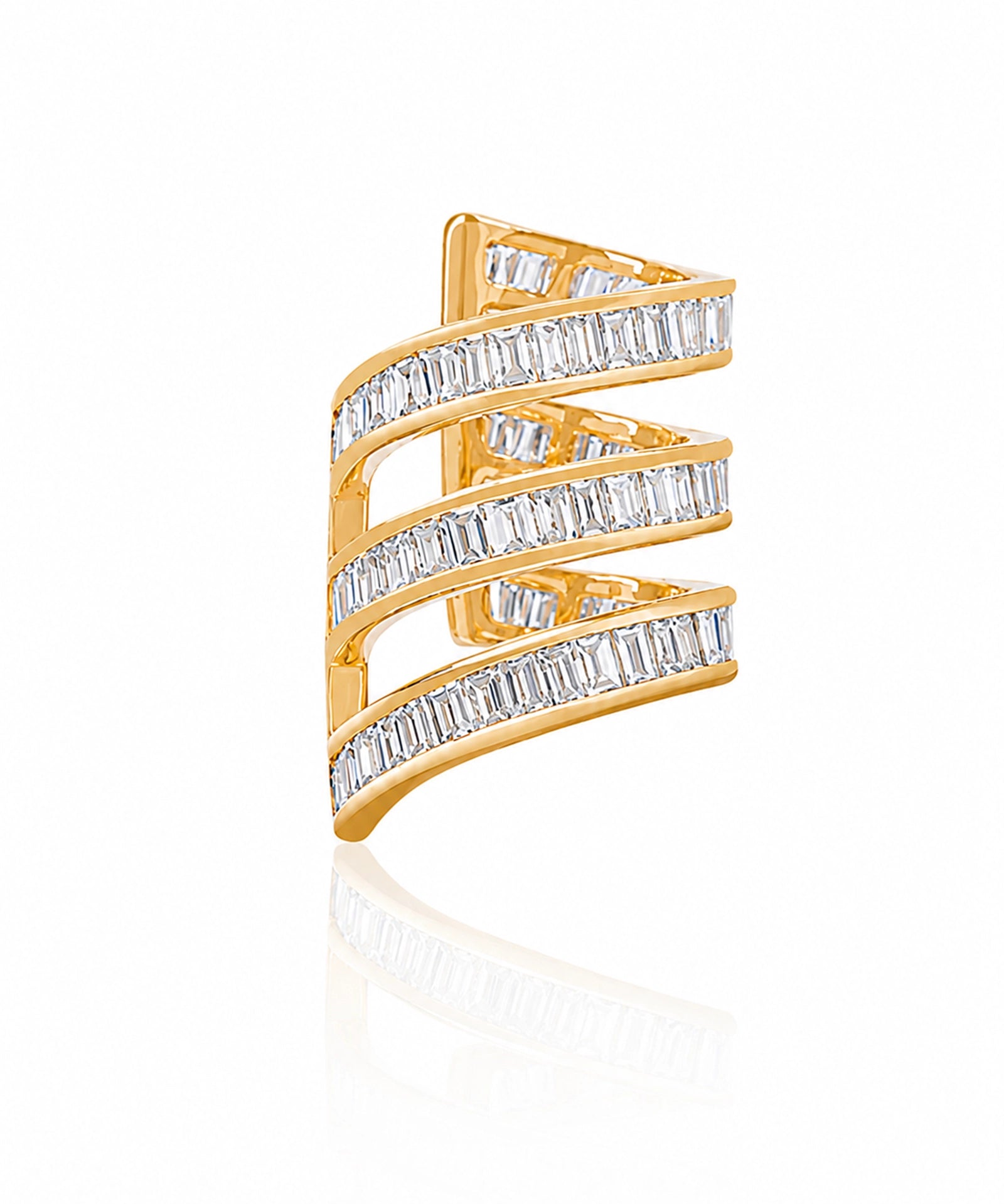 Baguette Blaze Earcuff | AMARIS JEWELS | Fine Jewelry 