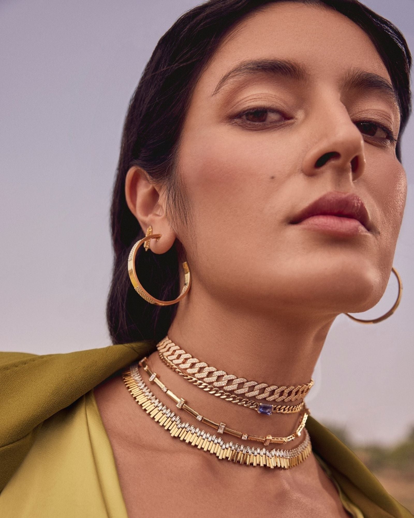 Iced Drip Curb Chain | AMARIS JEWELS | Fine Jewelry 