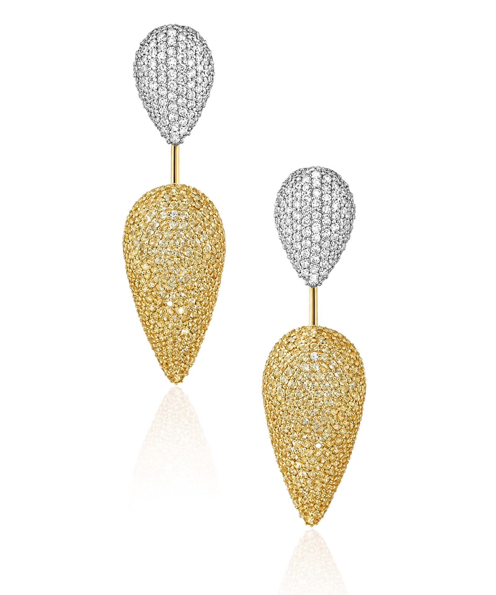 Beat Drop Earrings (Yellow Sapphires) | AMARIS JEWELS | Fine Jewelry