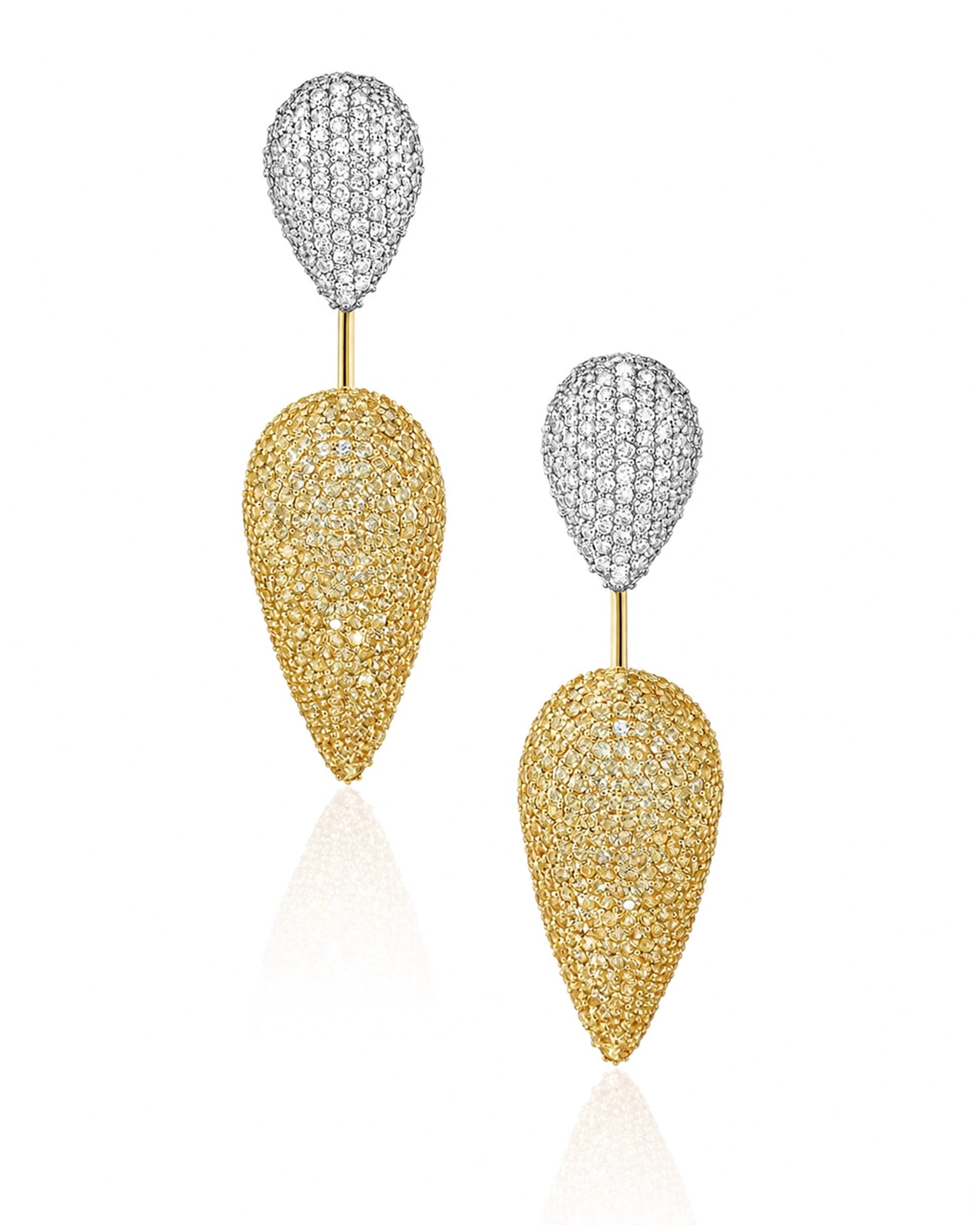 Beat Drop Earrings (Yellow Sapphires) | AMARIS JEWELS | Fine Jewelry