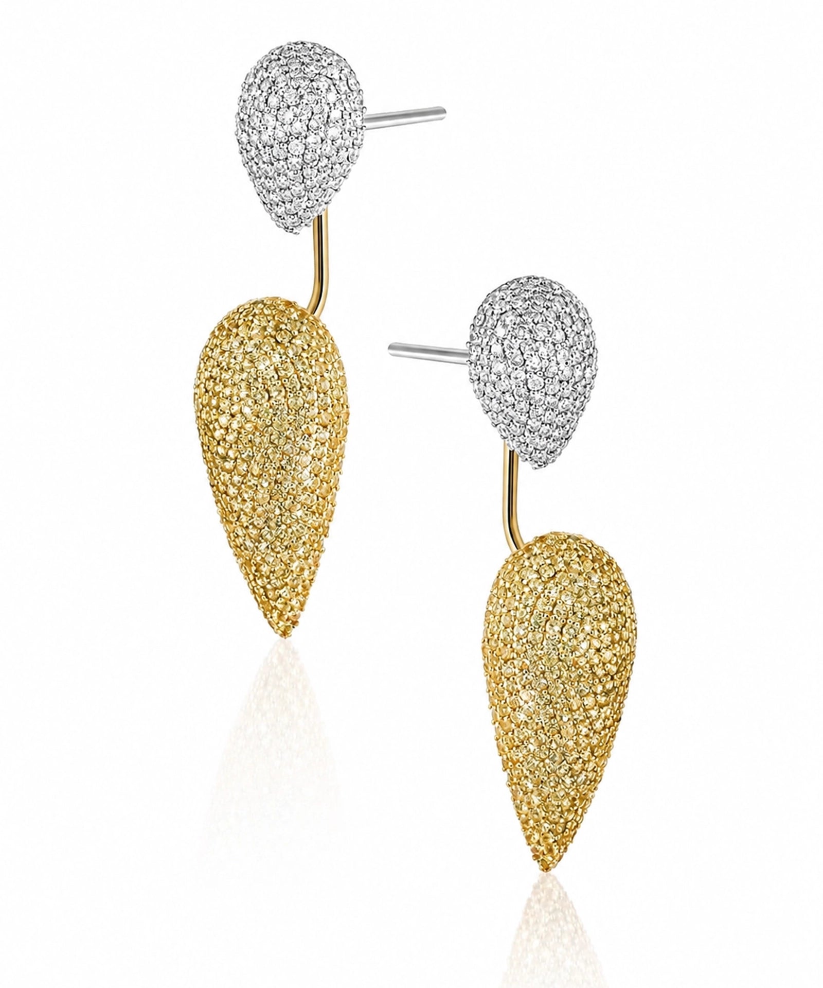 Beat Drop Earrings (Yellow Sapphires) | AMARIS JEWELS | Fine Jewelry