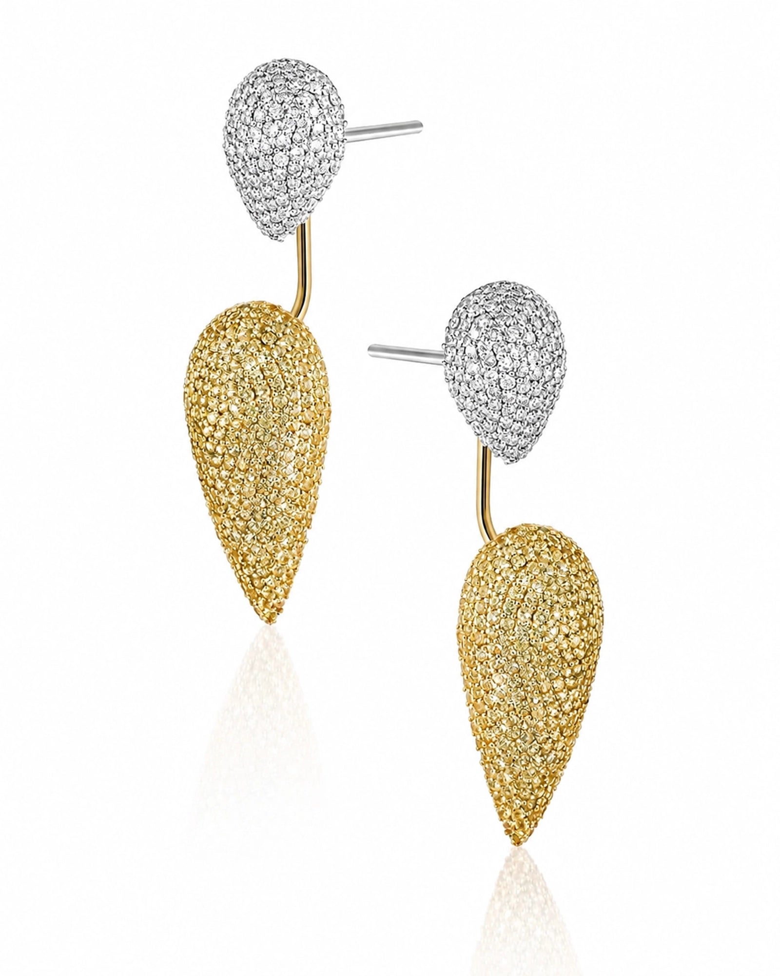 Beat Drop Earrings (Yellow Sapphires) | AMARIS JEWELS | Fine Jewelry