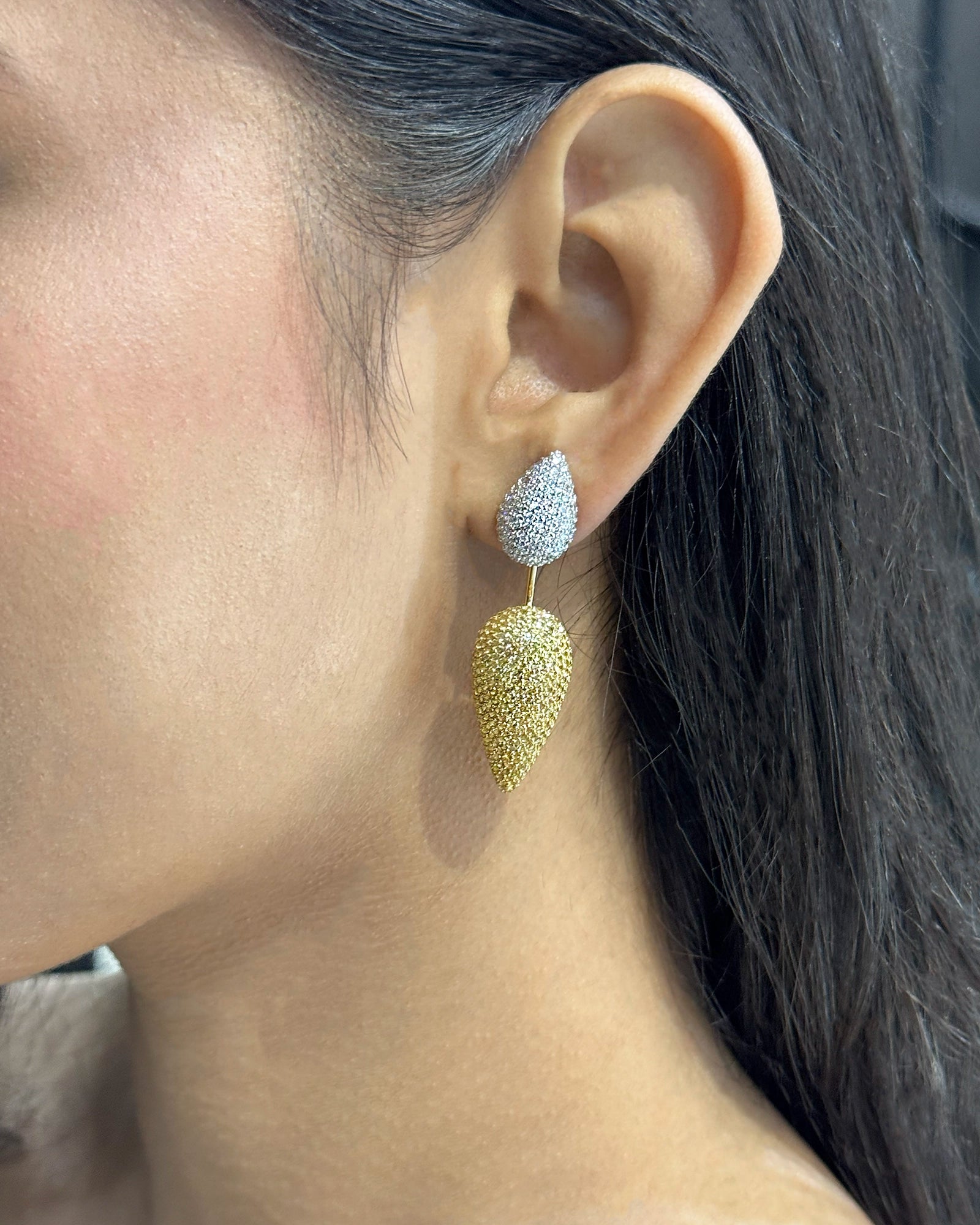 Beat Drop Earrings (Yellow Sapphires) | AMARIS JEWELS | Fine Jewelry