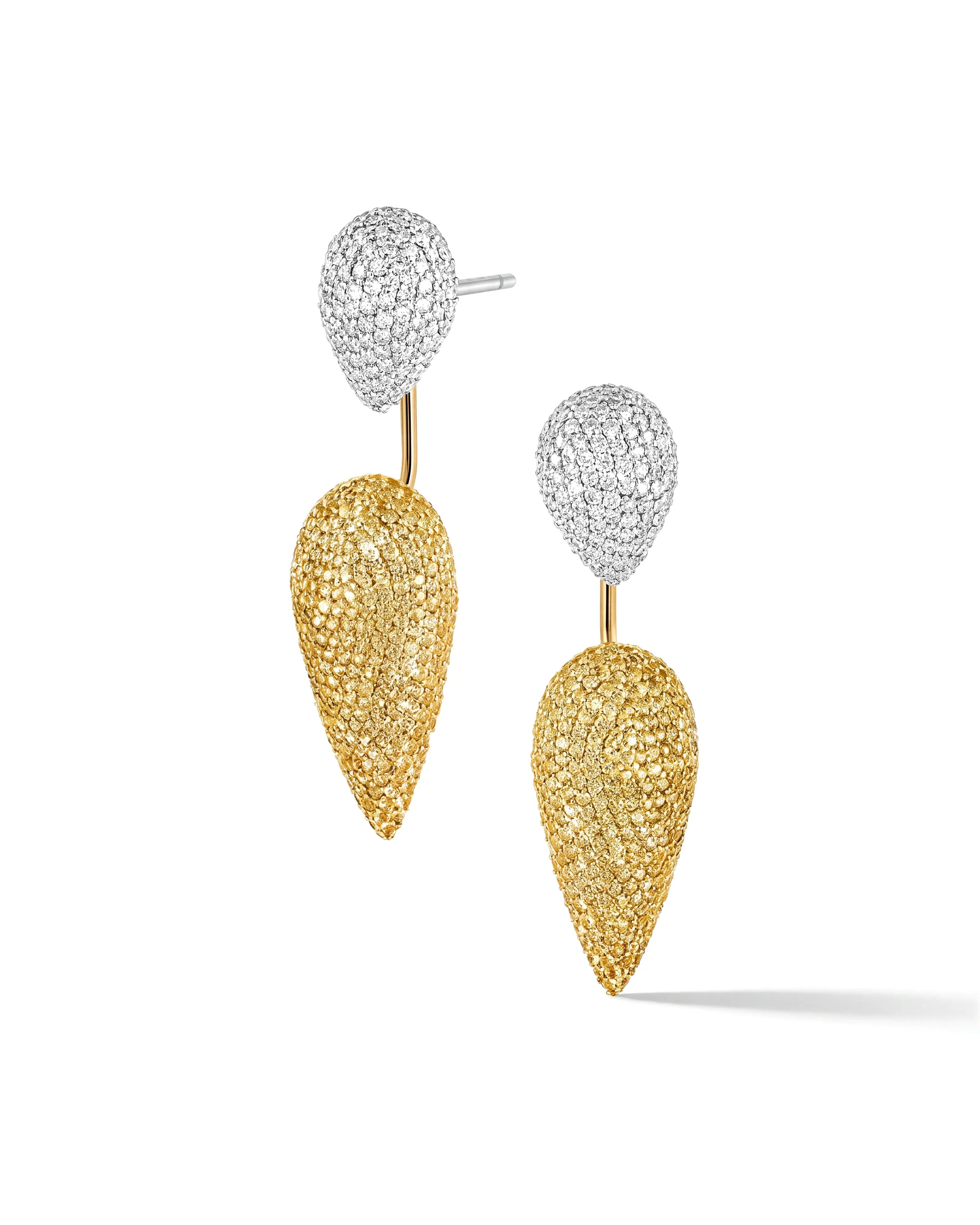 Beat Drop Earrings (Yellow Sapphires) | AMARIS JEWELS | Fine Jewelry