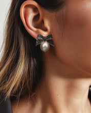 Black Tie Diamond Earrings | AMARIS JEWELS | Fine Jewelry 