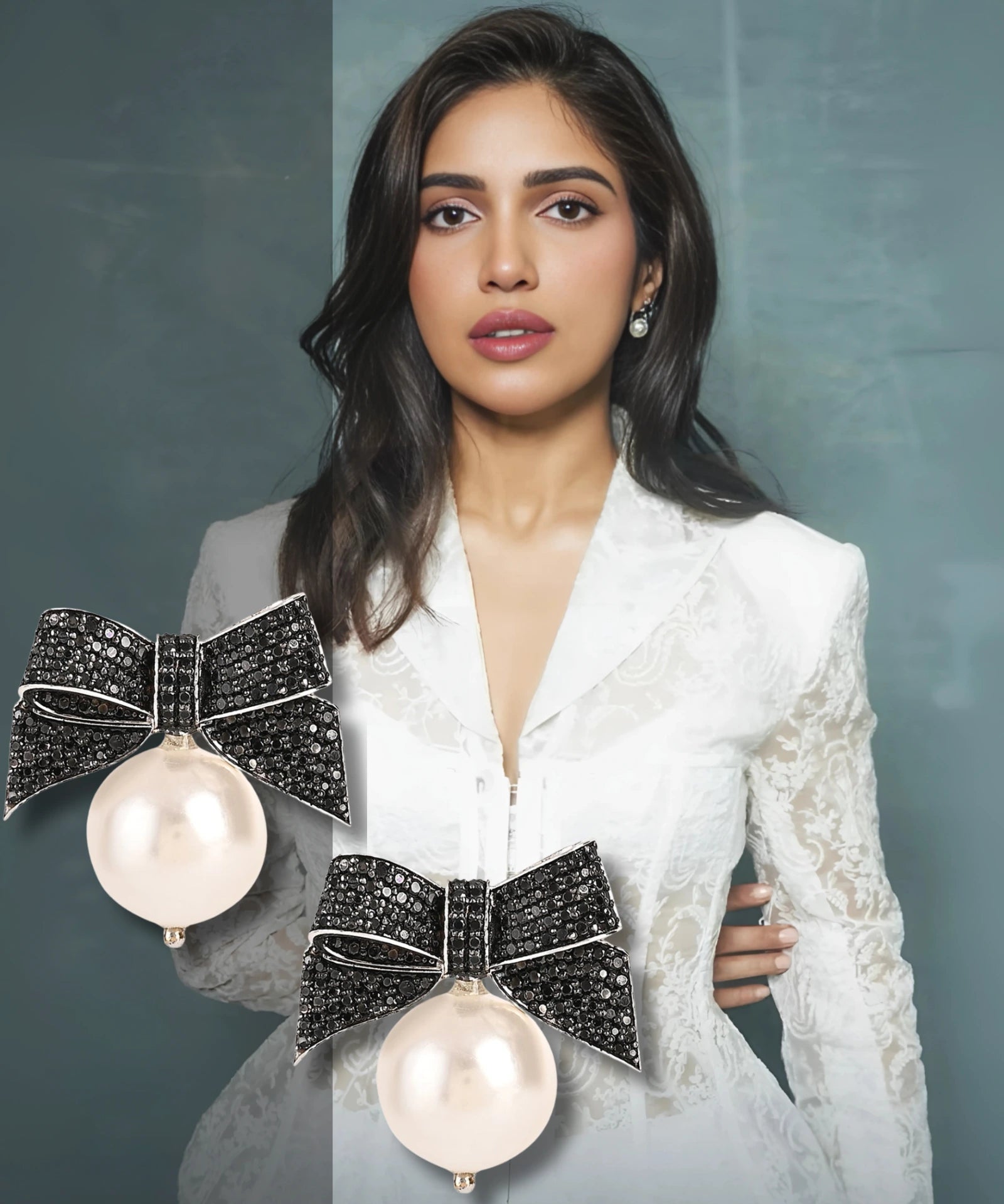 Black Tie Diamond Earrings | AMARIS JEWELS | Fine Jewelry 