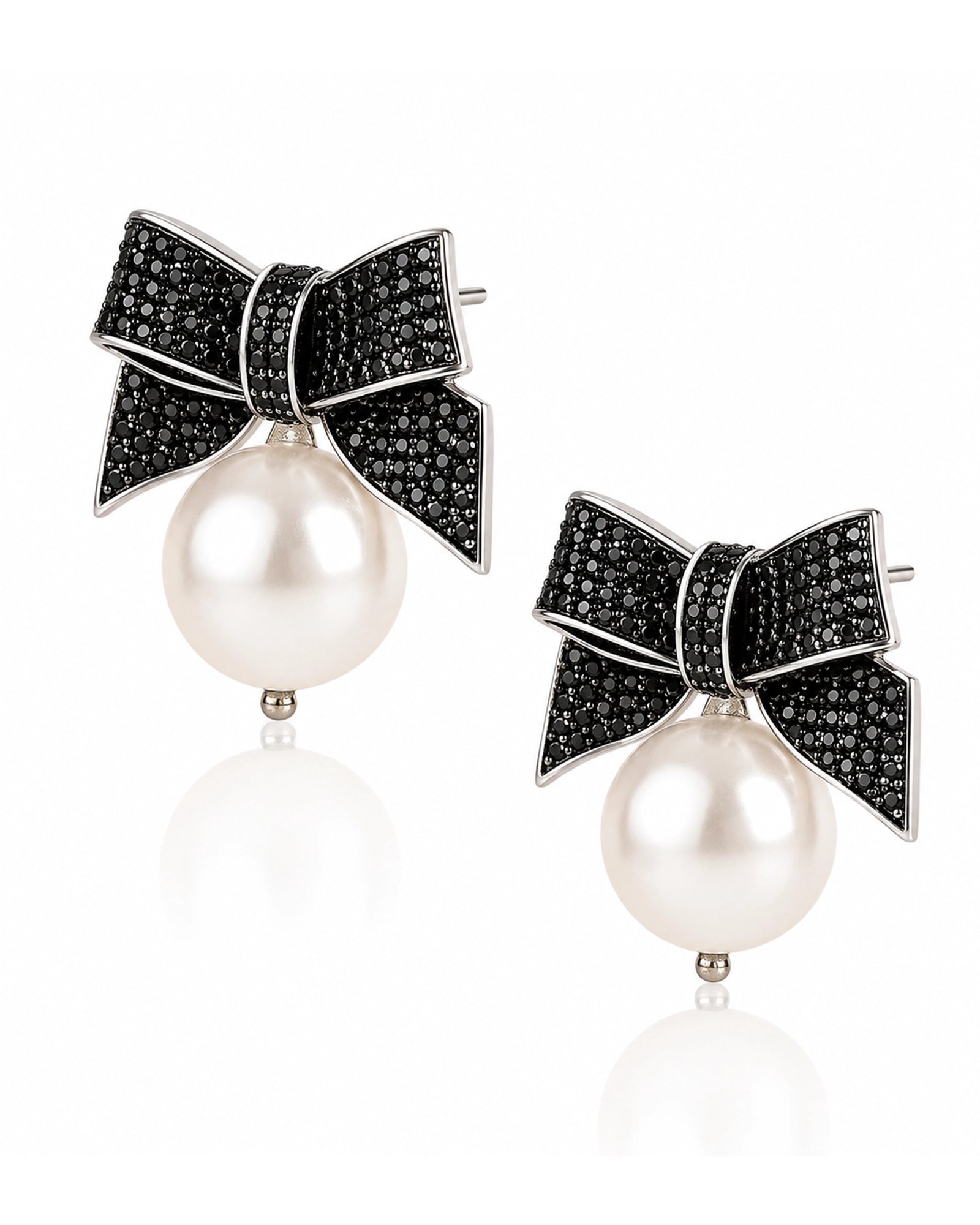 Black Tie Diamond Earrings | AMARIS JEWELS | Fine Jewelry 