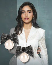 Black Tie Diamond Earrings