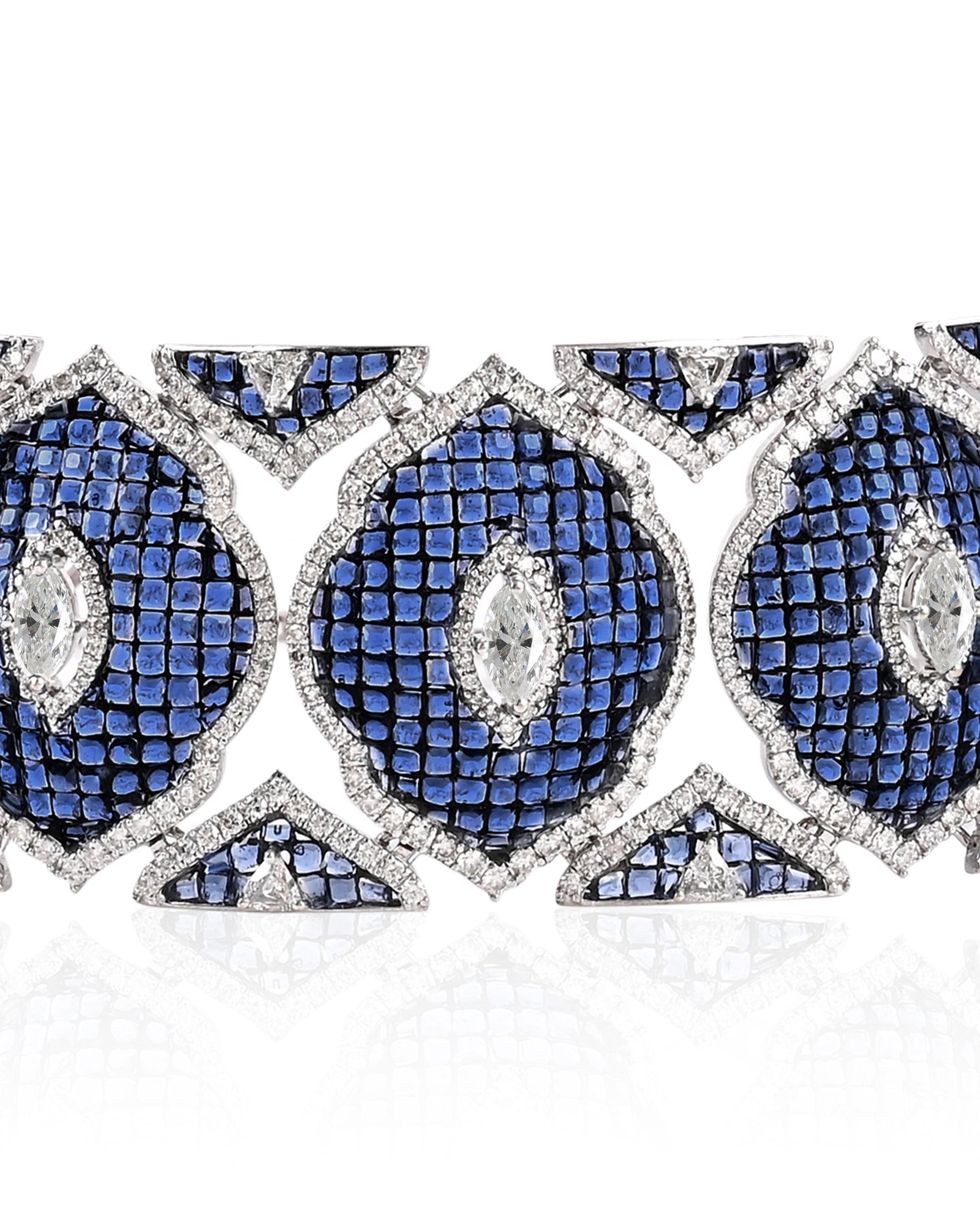 Blue Fleur Choker | AMARIS JEWELS | Fine Jewelry 