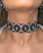 Blue Fleur Choker | AMARIS JEWELS | Fine Jewelry 