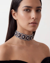 Blue Fleur Choker | AMARIS JEWELS | Fine Jewelry