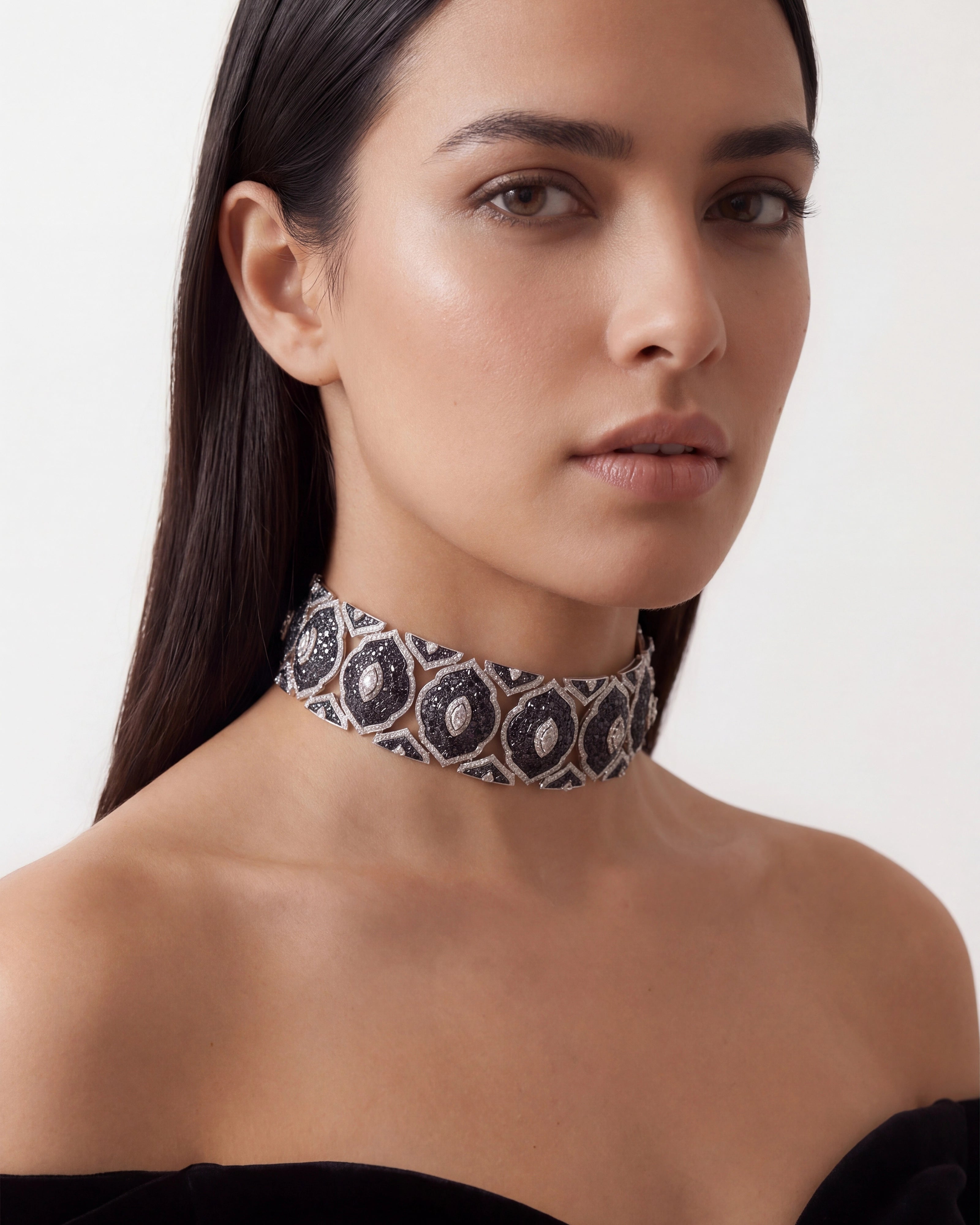 Blue Fleur Choker | AMARIS JEWELS | Fine Jewelry