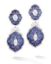 Blue Fleur Earrings | AMARIS JEWELS | Fine Jewelry