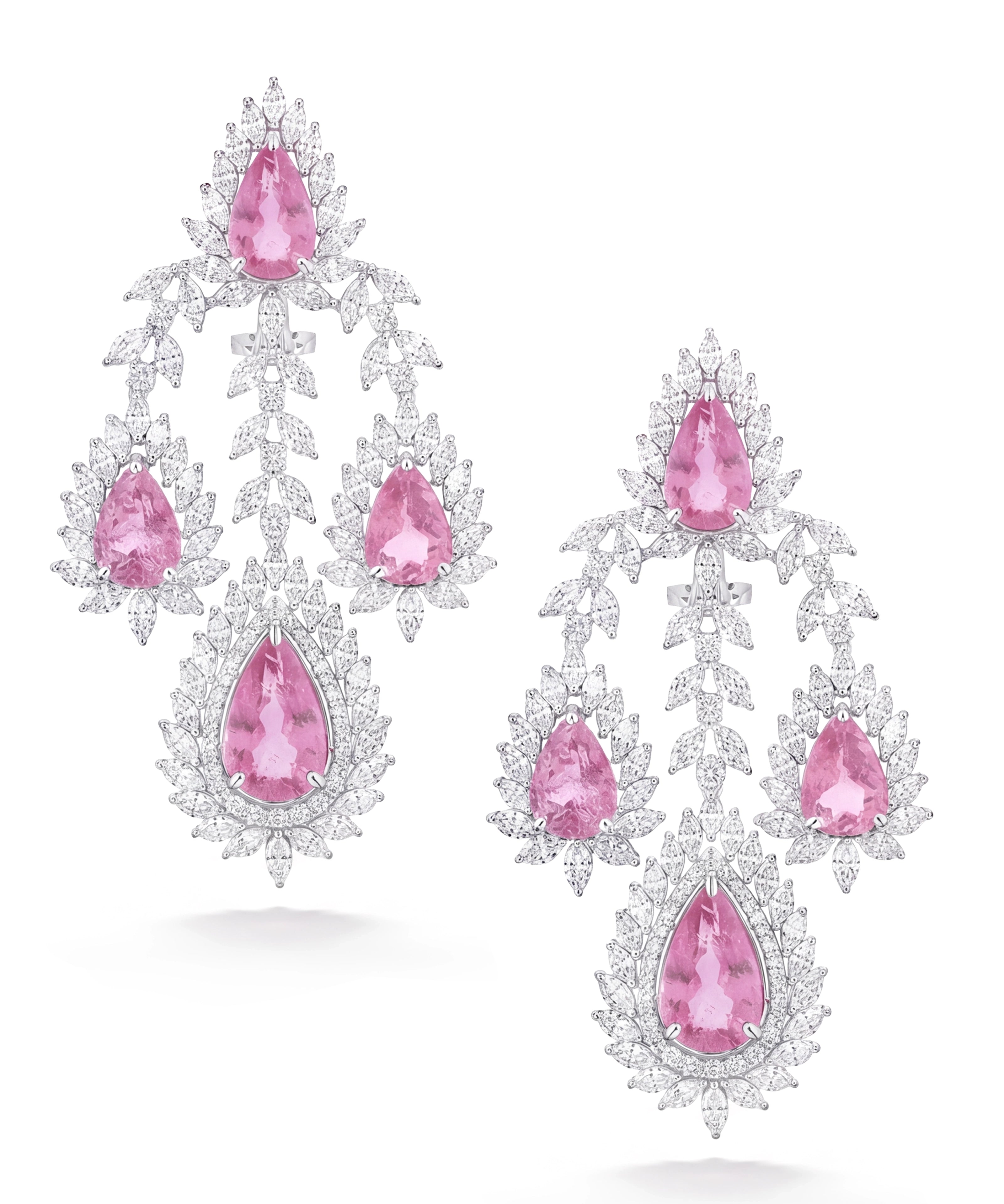 Blush Cascade Earrings | AMARIS JEWELS | Fine Jewelry