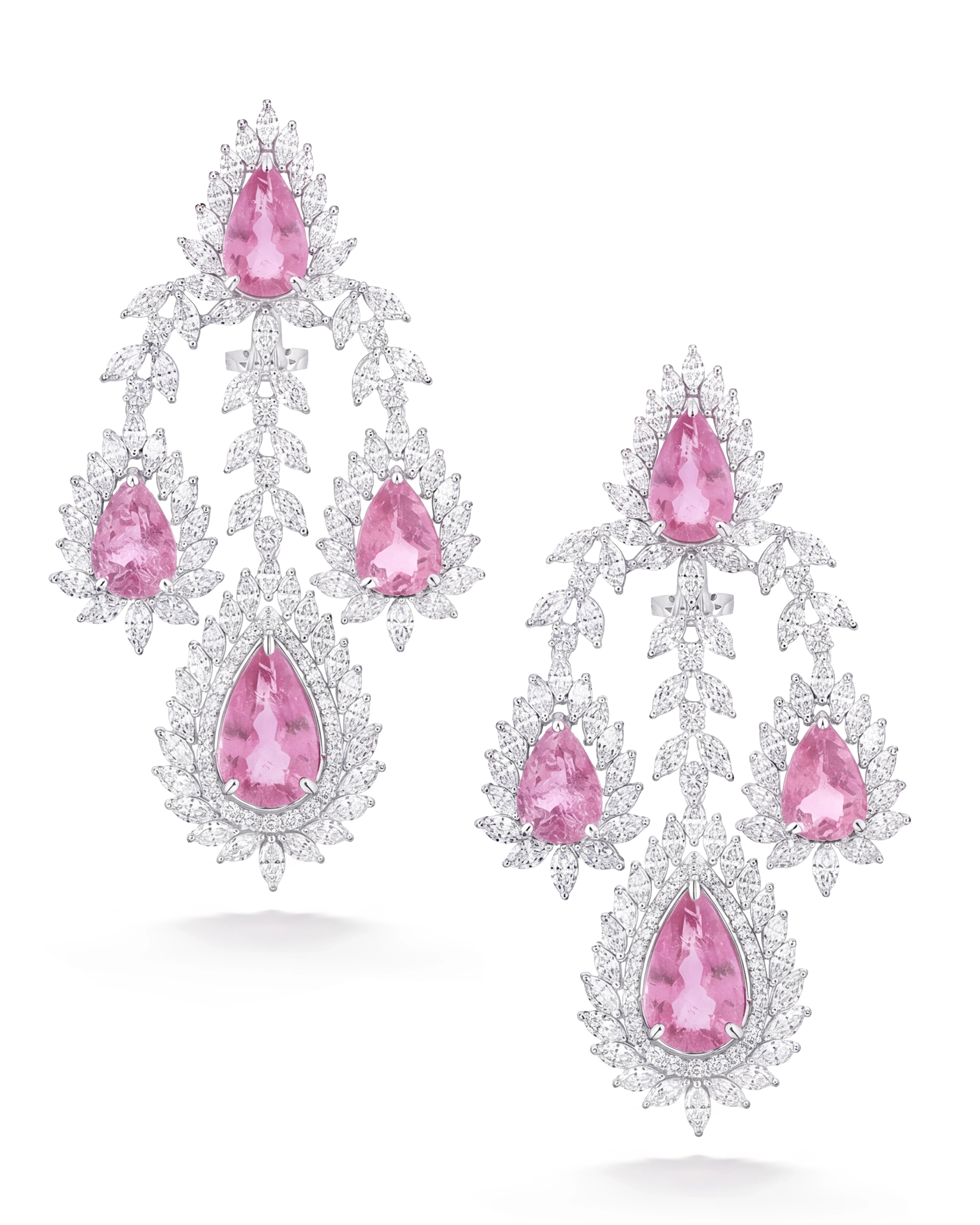 Blush Cascade Earrings | AMARIS JEWELS | Fine Jewelry