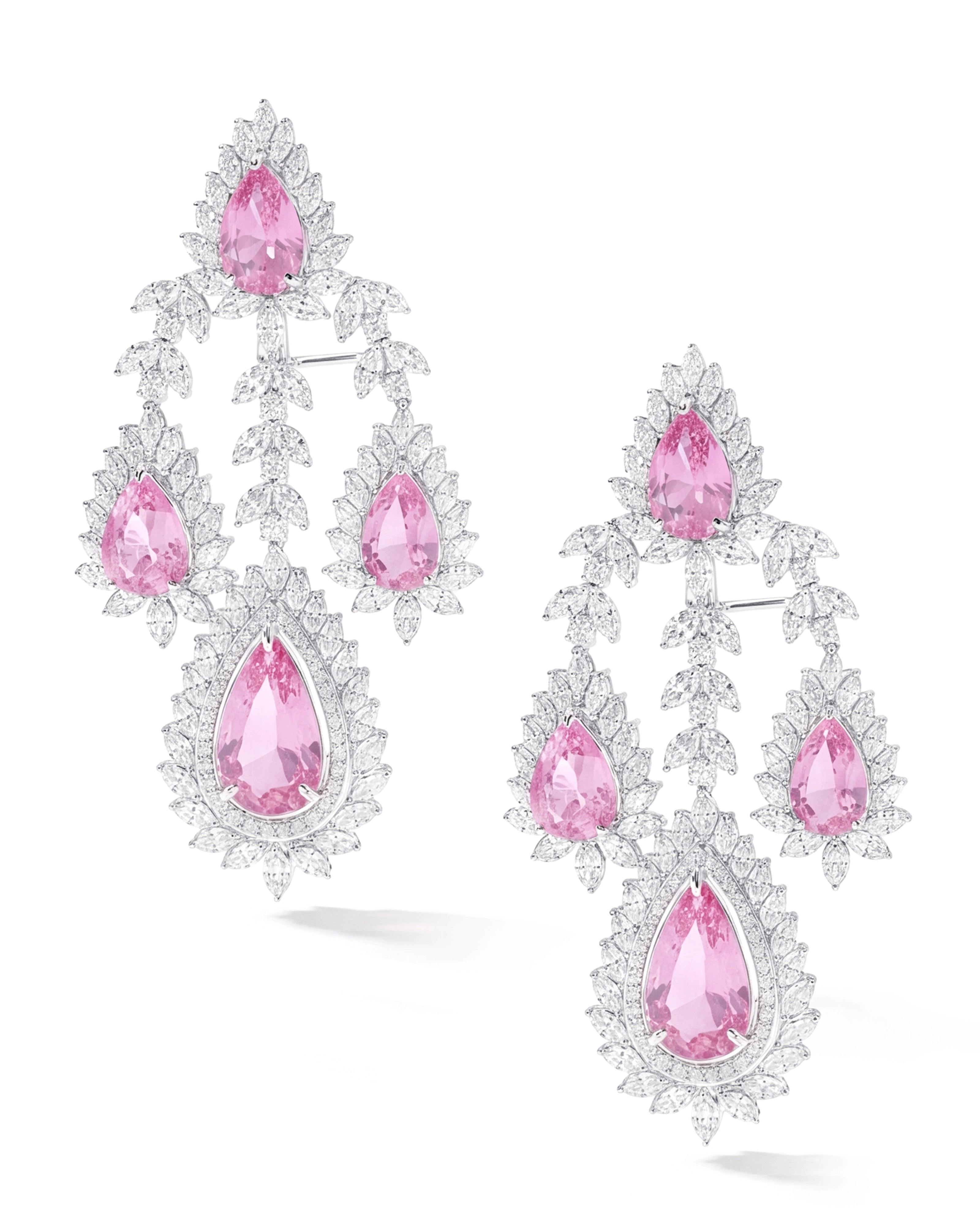 Blush Cascade Earrings | AMARIS JEWELS | Fine Jewelry